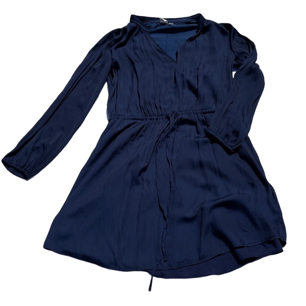 GAP Navy Blue Drawstring Waist Mini Dress, Size M
